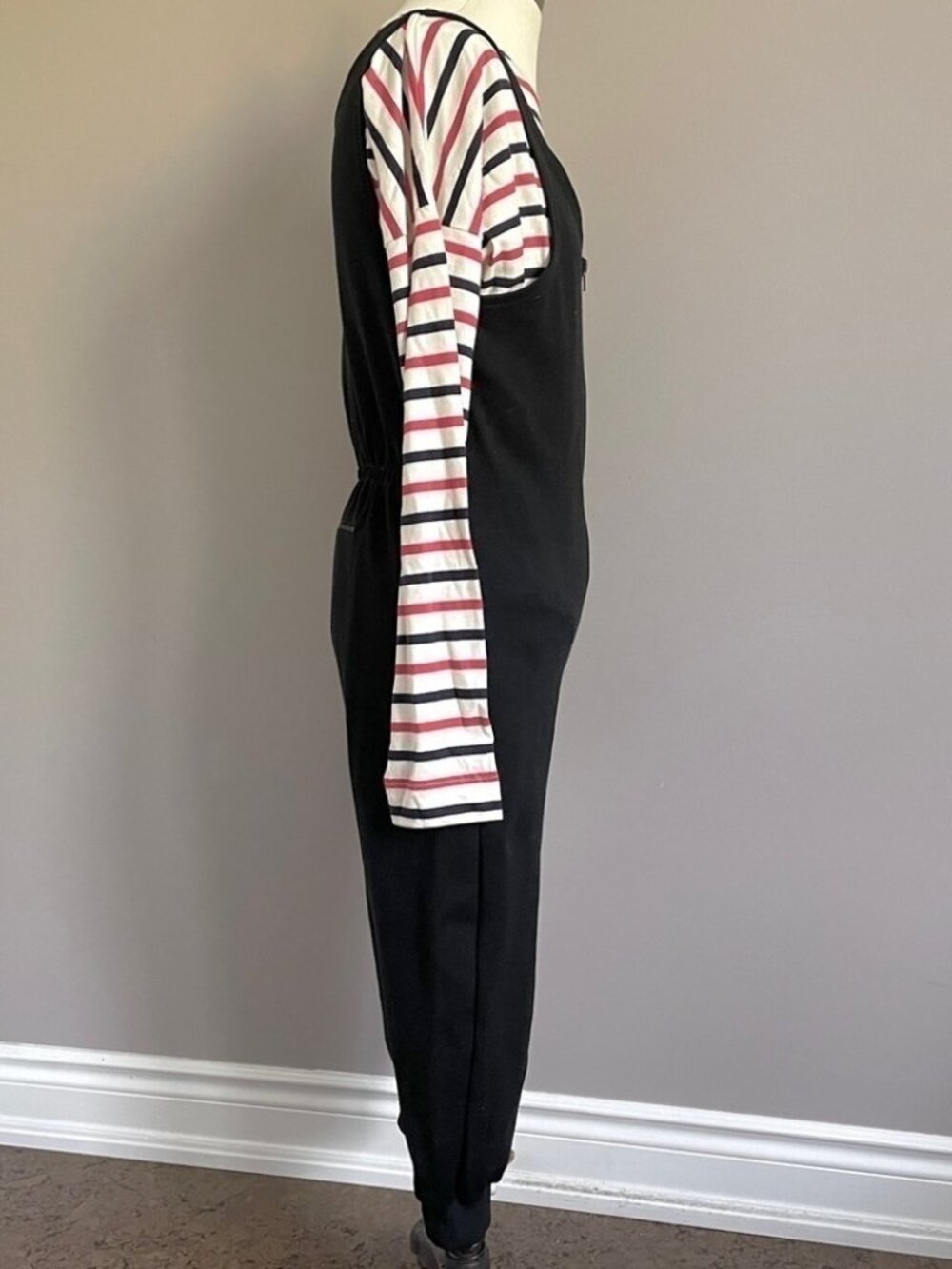 Vintage TRO Black Cropped Sleeveless Ski Jumpsuit - S - Picture 6 of 13